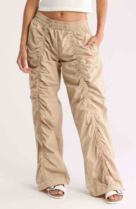 Ruched Parachute Pants