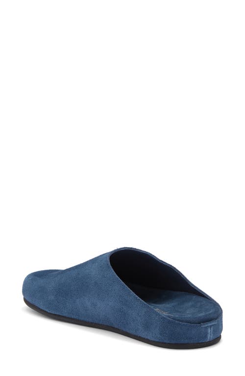 Jeffrey Campbell Content Suede Clog In Blue Suede