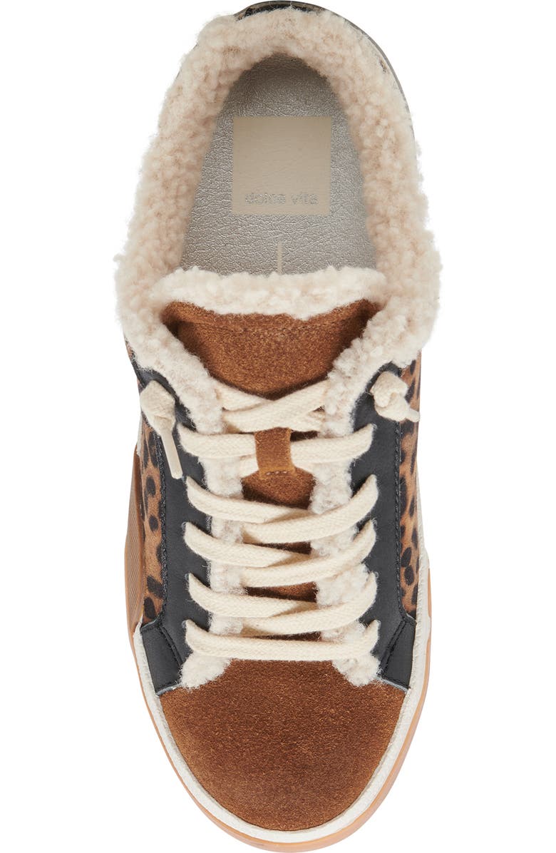 Dolce Vita Zantel Faux Shearling Lined Slip-On Sneaker, Alternate, color, Leopard Suede