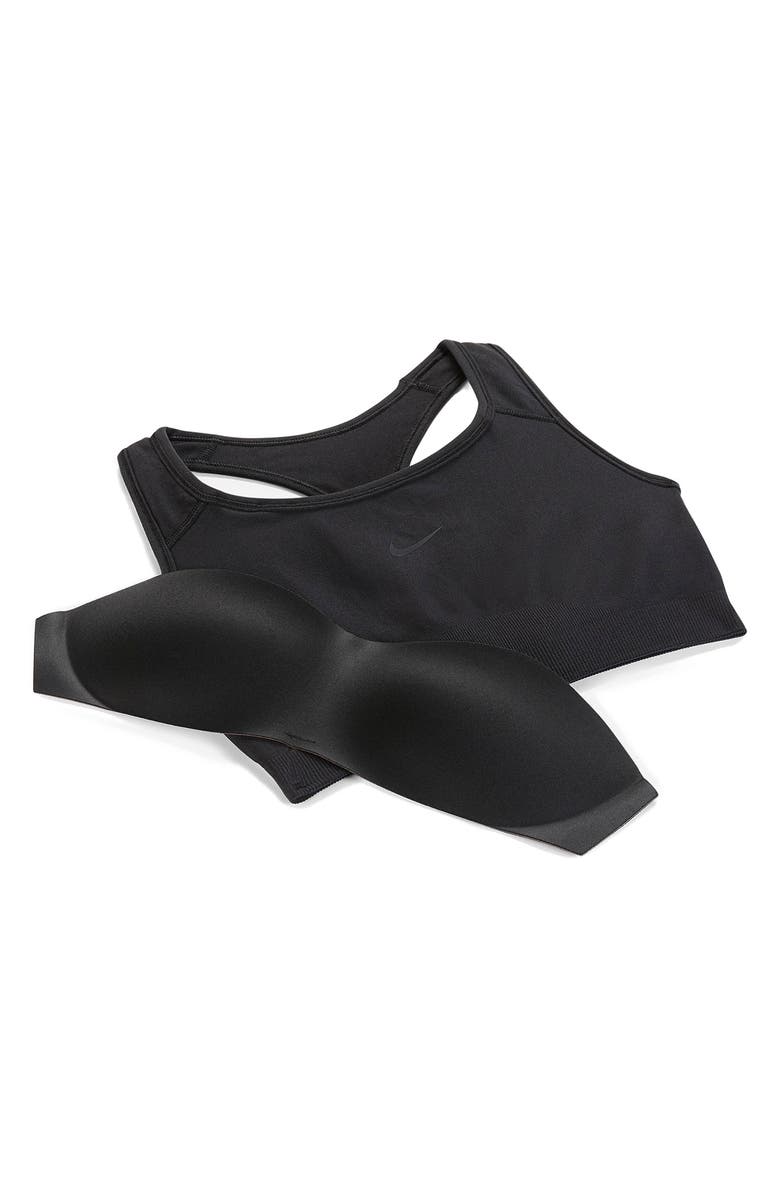 Nike Swoosh Seamless Bra, Alternate, color, 