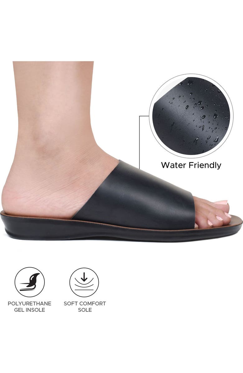 AEROSOFT Kyoto Comfort Sandal, Alternate, color, Black