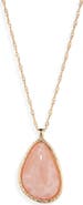 NORDSTROM RACK Classic Color Stone Pendant Necklace