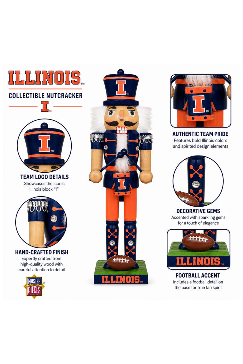 Illinois Collectible Nutcracker, Alternate, color, Multicolor