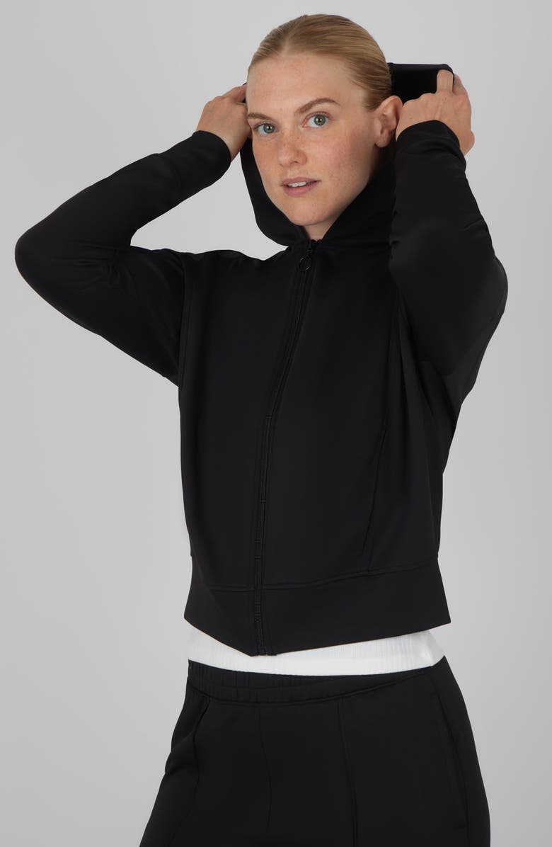 YOGALICIOUS Dahlia Scuba Knit Zip Hoodie, Tank & Pants Set, Alternate, color, 