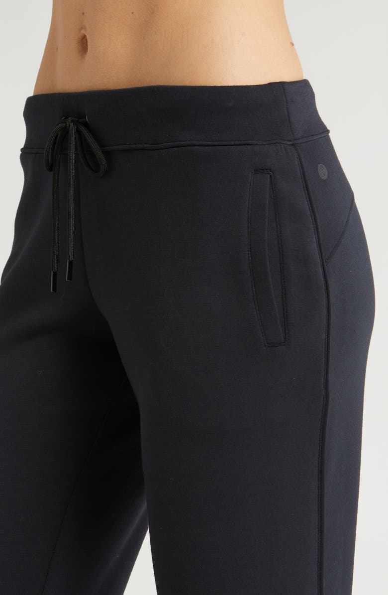 Zella Level Set Straight Leg Slit Hem Track Pants, Alternate, color, 