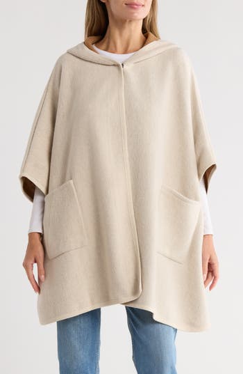 Nanette Lepore Hooded Ruana In White