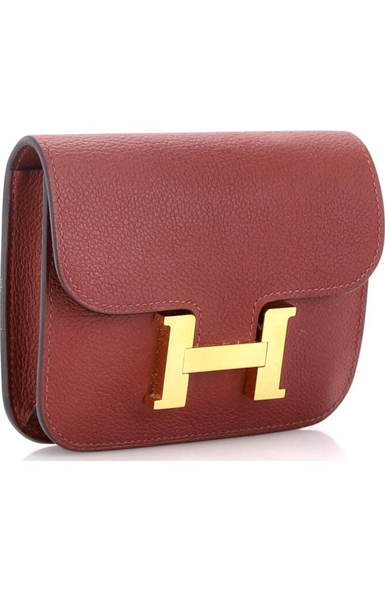 Pre-Owned Hermes Constance Slim Wallet Evercolor, Alternate, color,