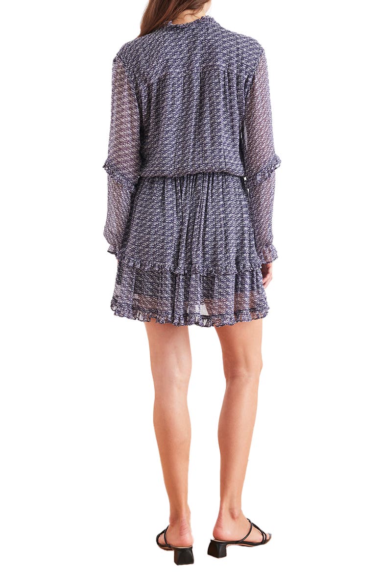 Tiered Ruffle Aria Mini Dress, Alternate, color, Moonshadows