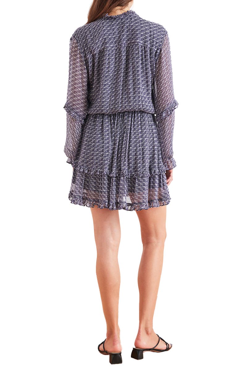 Paneros Clothing Tiered Ruffle Aria Mini Dress, Alternate, color, Moonshadows