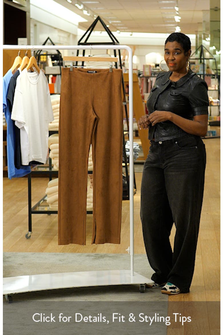 Faux Suede Straight Leg Pants video