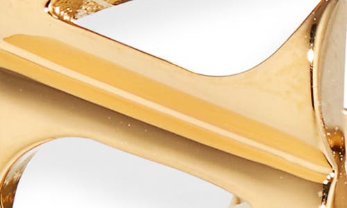 Versace V-hoop Earrings In Gold