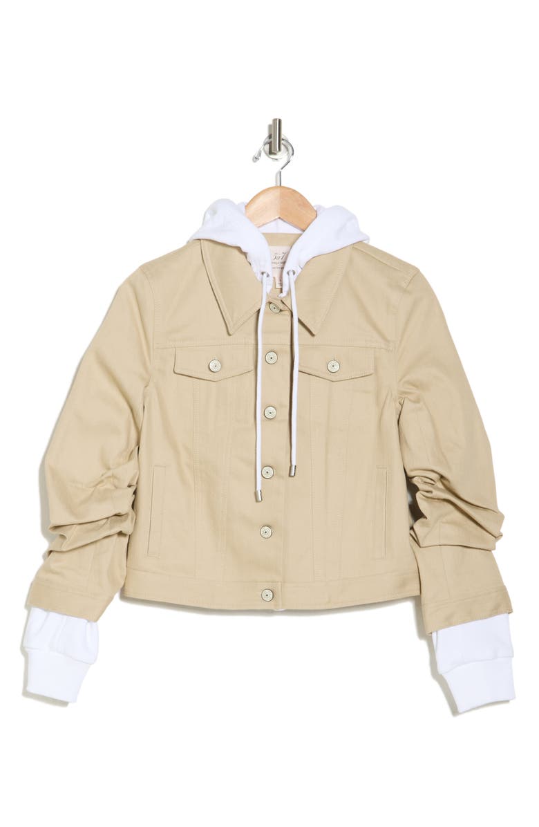 Cinq à Sept Jess Hoodie Trucker Jacket, Alternate, color,