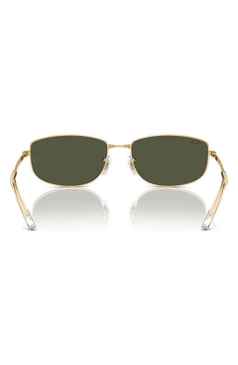 Ray-Ban 56mm Irregular Sunglasses, Alternate, color, Gold Flash