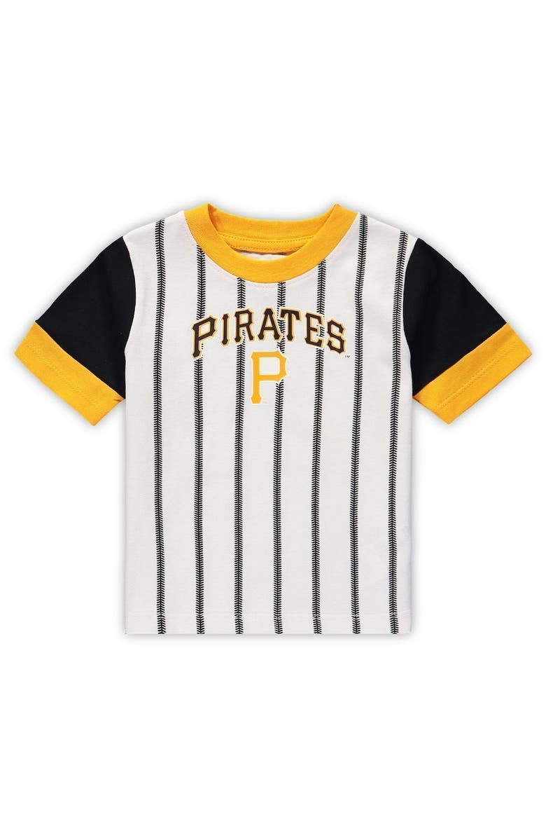 Outerstuff Infant Black/Gold Pittsburgh Pirates Position Player T-Shirt & Shorts Set, Alternate, color, 