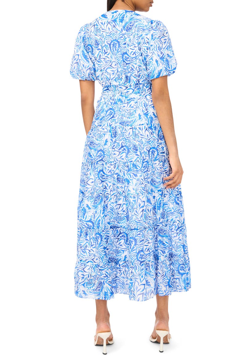 Puff Sleeve Maxi Dress, Alternate, color, OPULANT BLUE