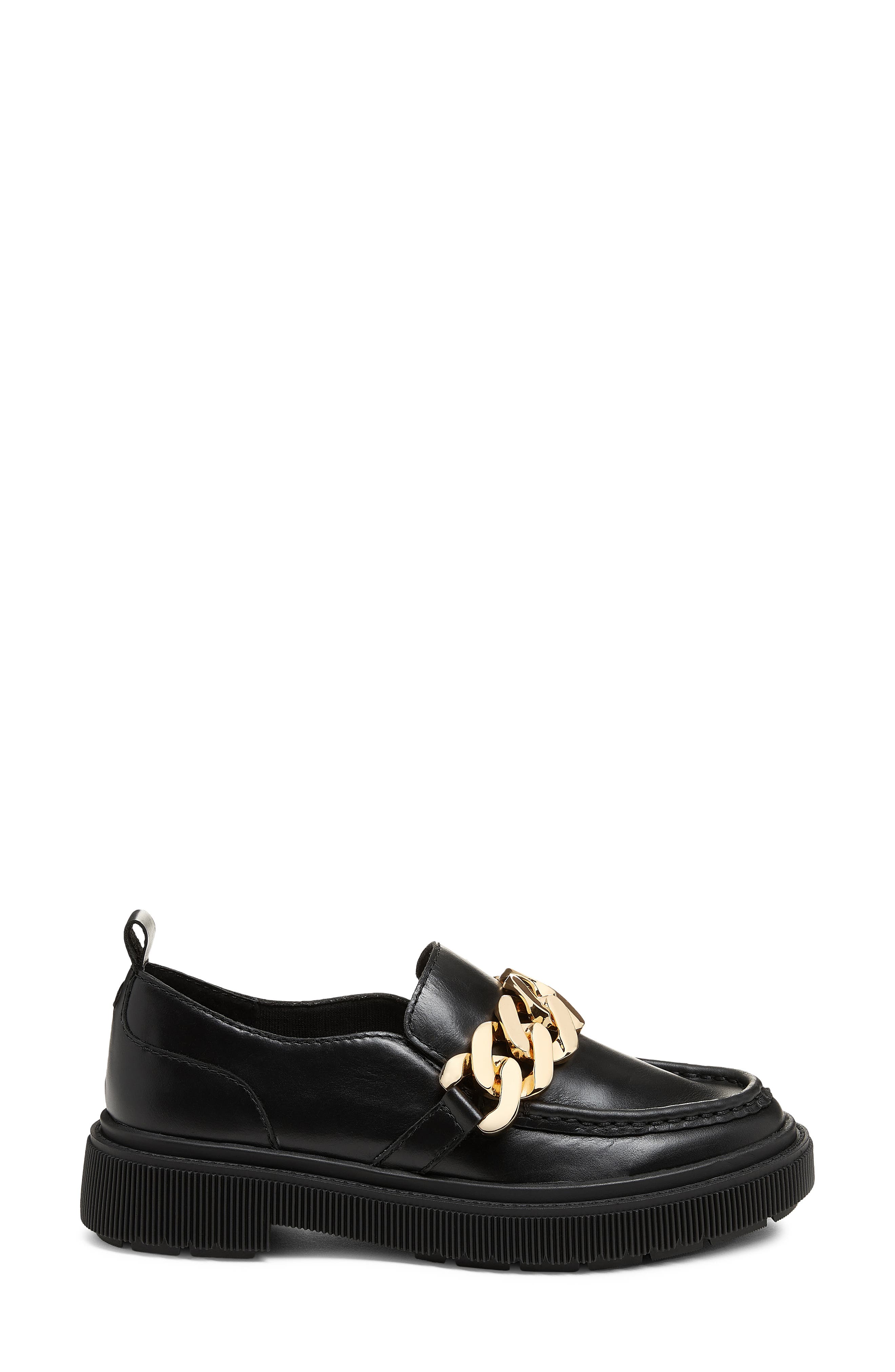 Kelsi Dagger Brooklyn Pulse Chain Platform Loafer, Alternate, color, Black