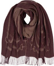 Lauren Ralph Lauren Belting Wool Blend Blanket Wrap