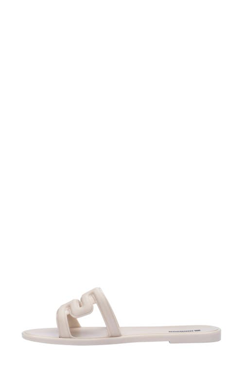 Melissa M Slide Sandal In Neutral