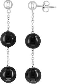 EFFY Onyx Bead Chain Drop Earrings