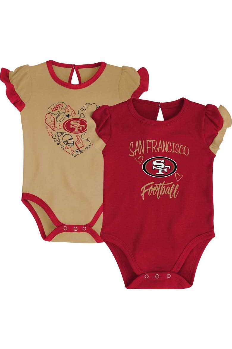 Niners Gold Color Outerstuff Newborn & Infant Scarlet/Gold San Francisco 49ers Too Much ...