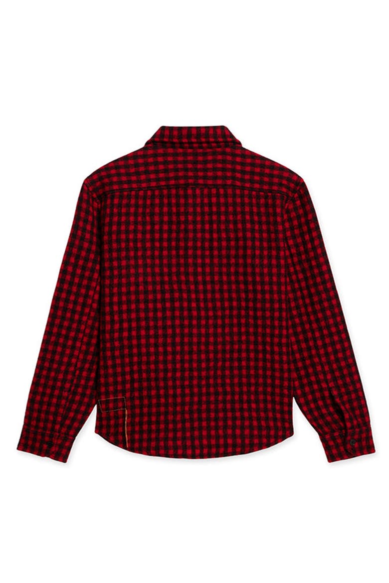 Anker Wool Check Shirt with Pockets, Alternate, color, RED
