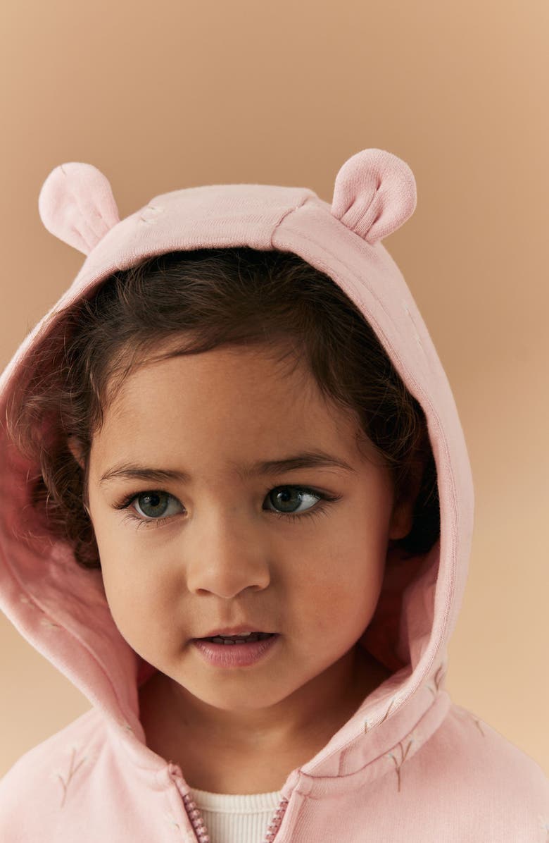 NEXT Kids' Floral Zip-Up Hoodie, Alternate, color,