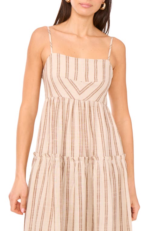 1.state Sleeveless Tiered Maxi Dress In Neutral