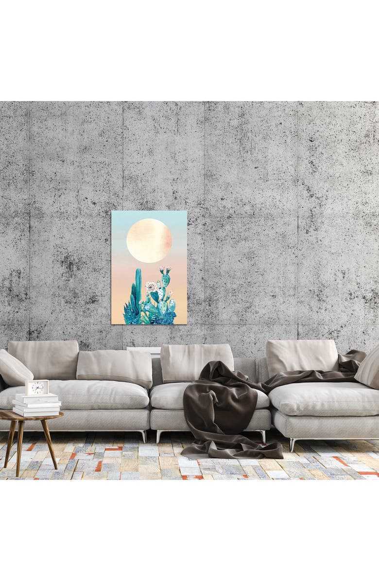 iCanvas Desert Dawn Cactus II by Nature Magick Canvas Wall Art, Alternate, color, Orange