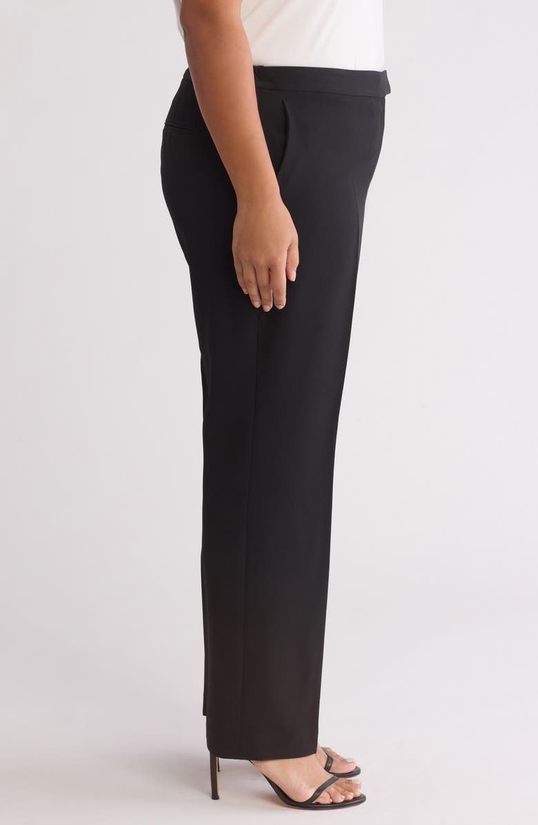 KASPER Tab Front Trouser Pants, Alternate, color, Black