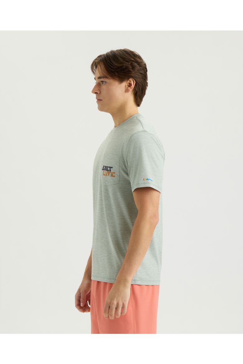 Beyond the Break SS  Space Dye Tee, Alternate, color, STEEL BLUE