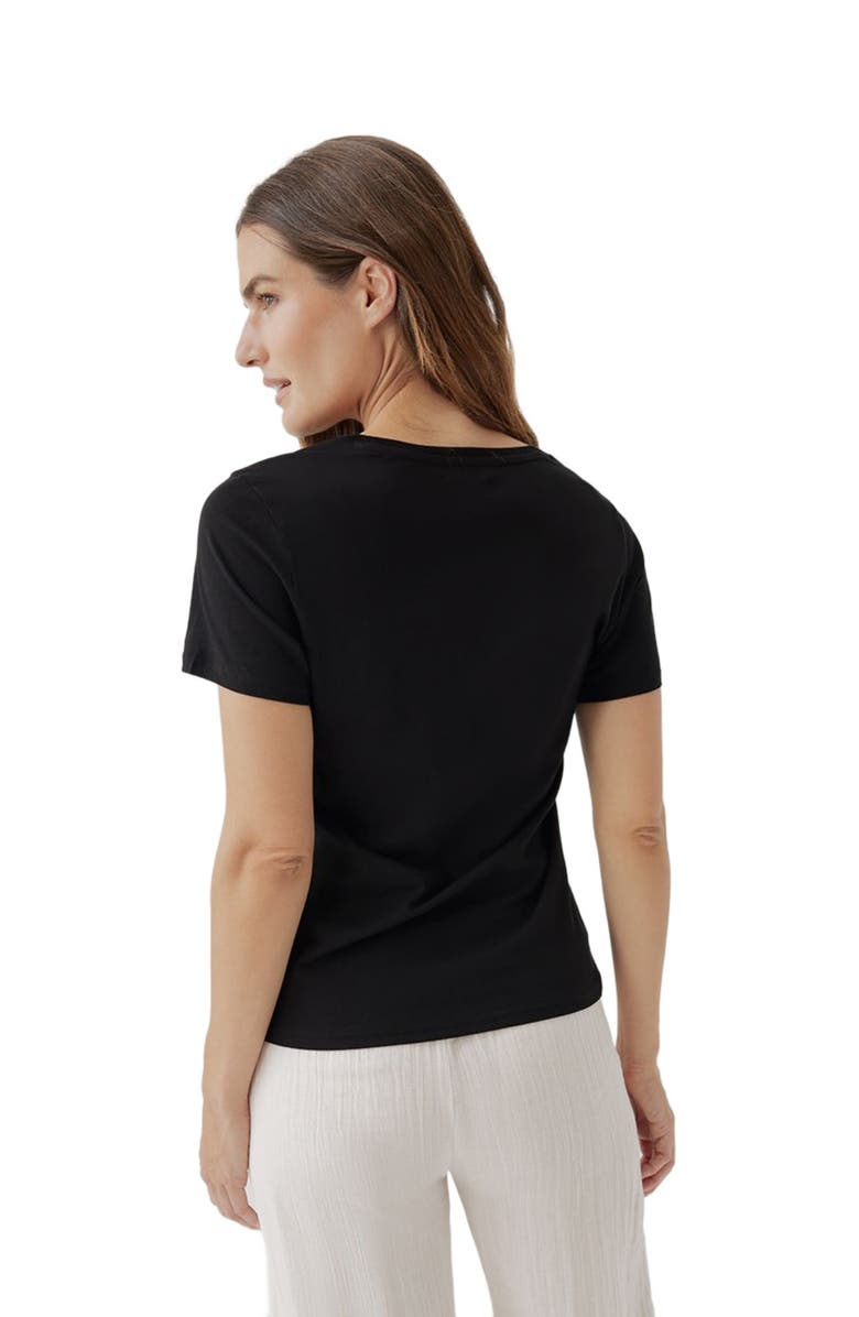 Pact Organic Cotton Softspun Crew Neck Tee, Alternate, color, Black