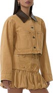 AFRM Wrenley Crop Denim Jacket