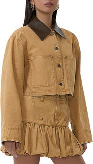 AFRM Wrenley Crop Denim Jacket