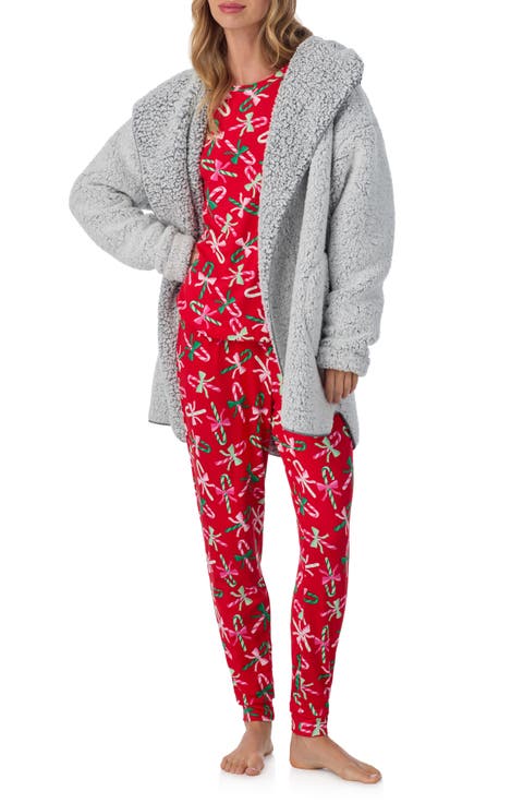 Hooded Fleece Lounge Jacket