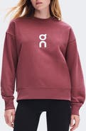 On Club Crewneck Cotton Blend Sweatshirt