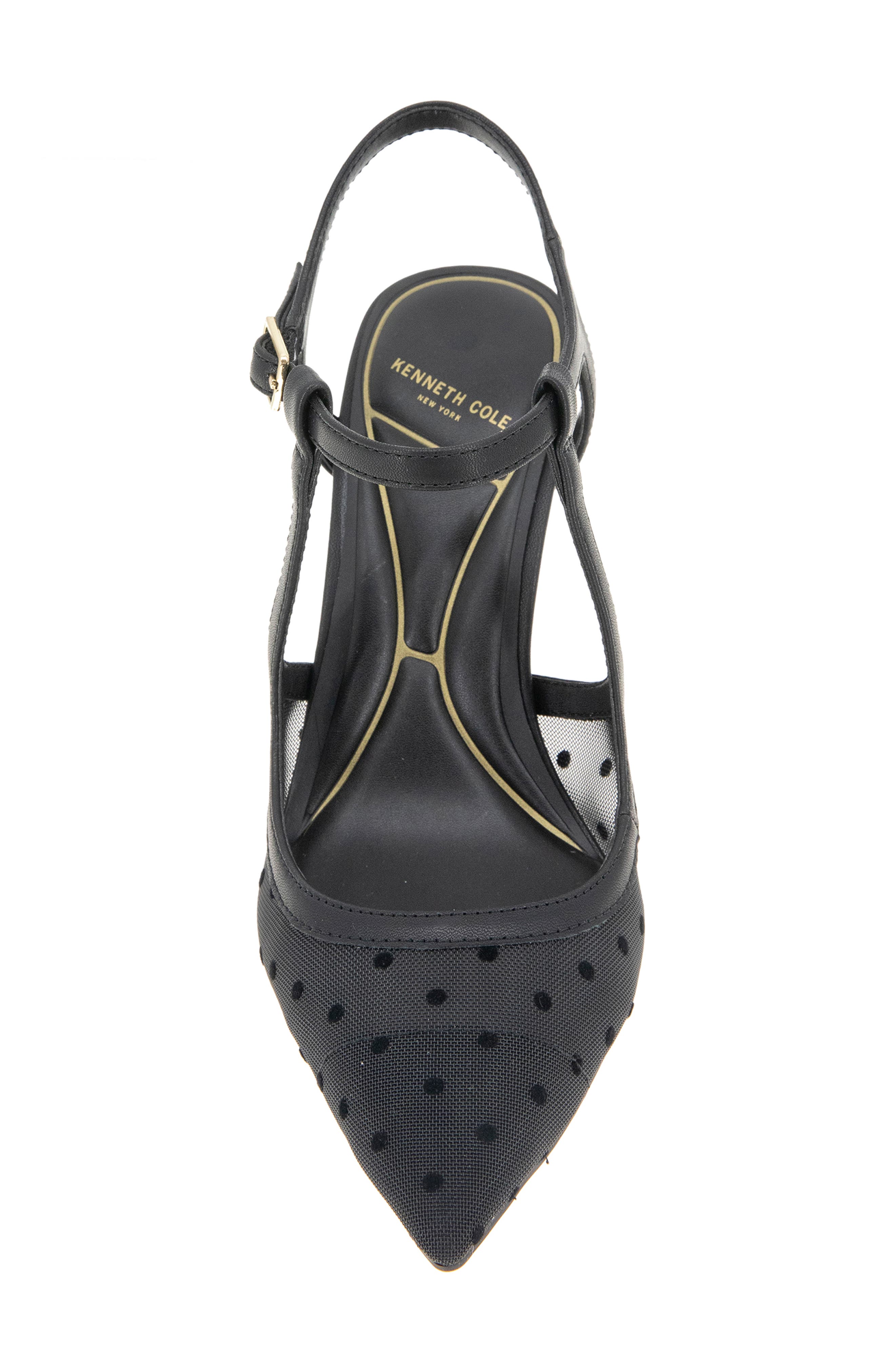 Kenneth Cole Romi Slingback Pump, Alternate, color, Black/ Black Mesh