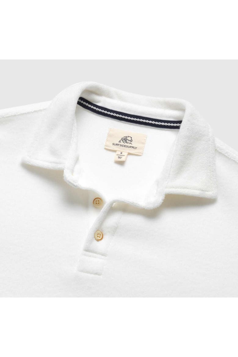 Ryan Saltwater Terry Polo, Alternate, color, White