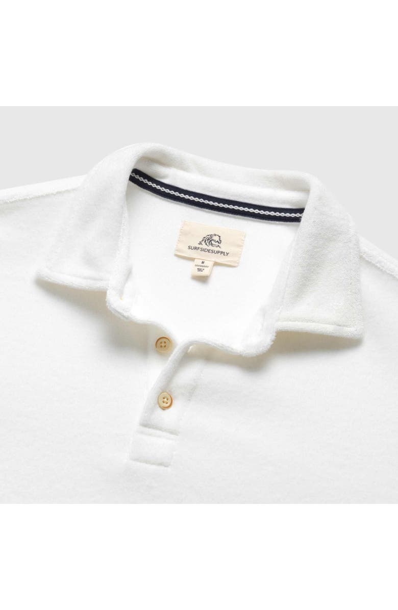 Surfside Supply Co. Ryan Saltwater Terry Polo, Alternate, color, White