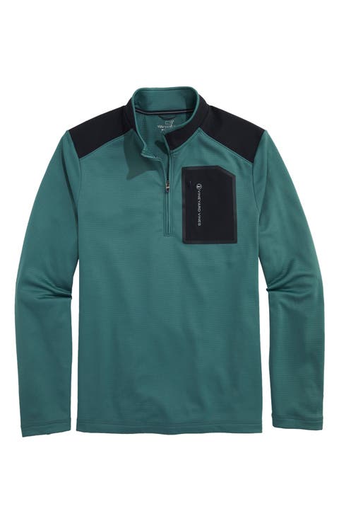 Grid-Tech Quarter Zip Pullover