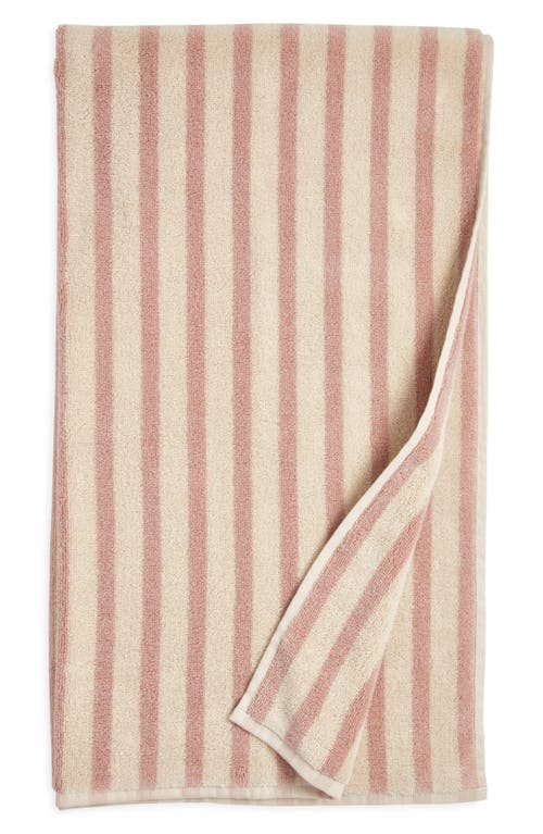 Nordstrom Hydrocotton Stripe Bath Towel In Pink