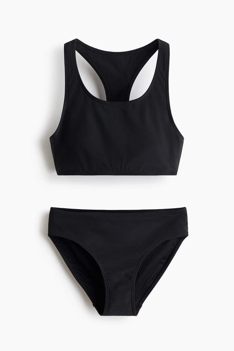 Two-Piece Sports Swimsuit With Lycra® Xtra Life, Alternate, color, Black