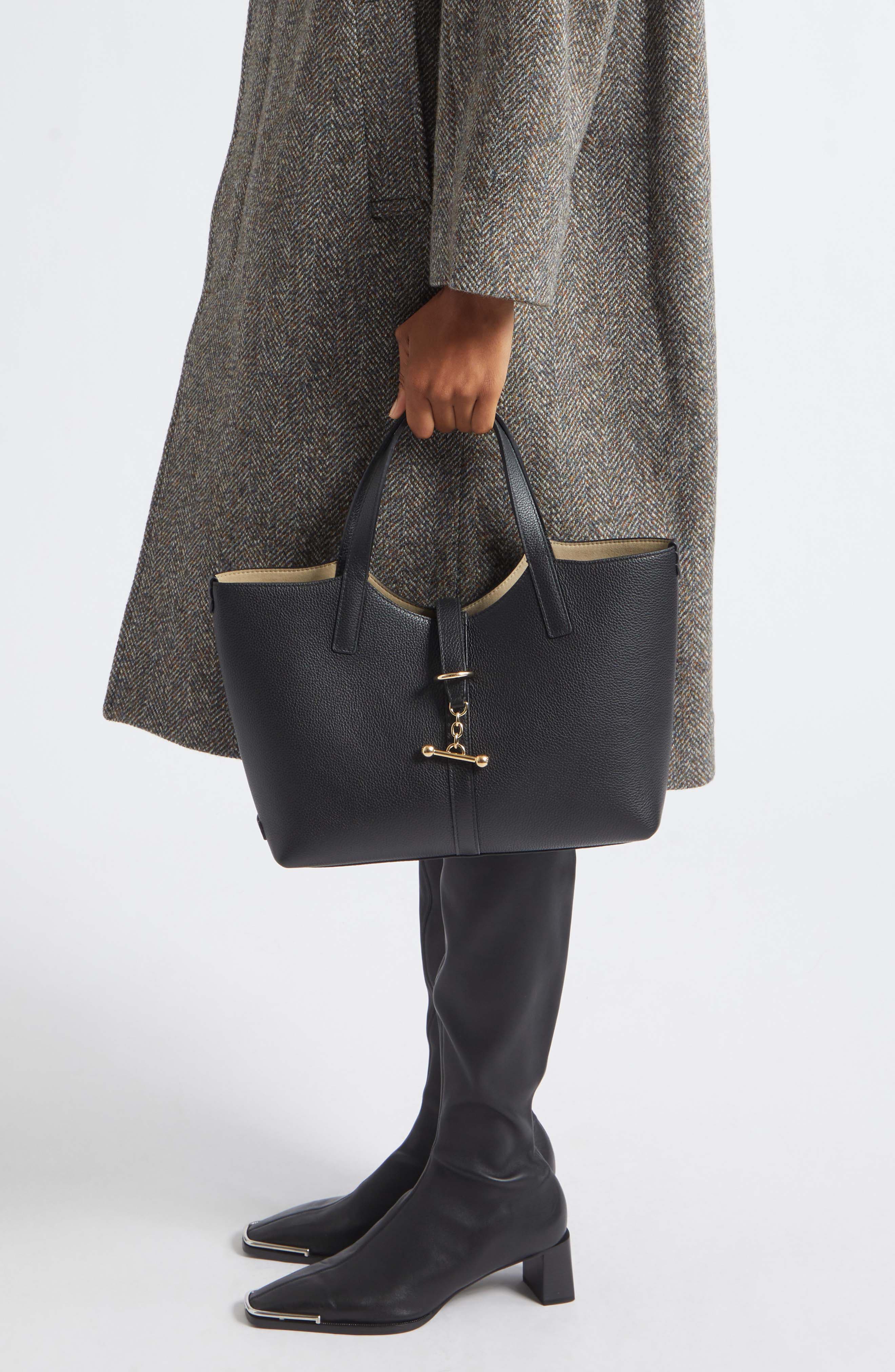 Midi Kite Tote, Alternate, color, BLACK