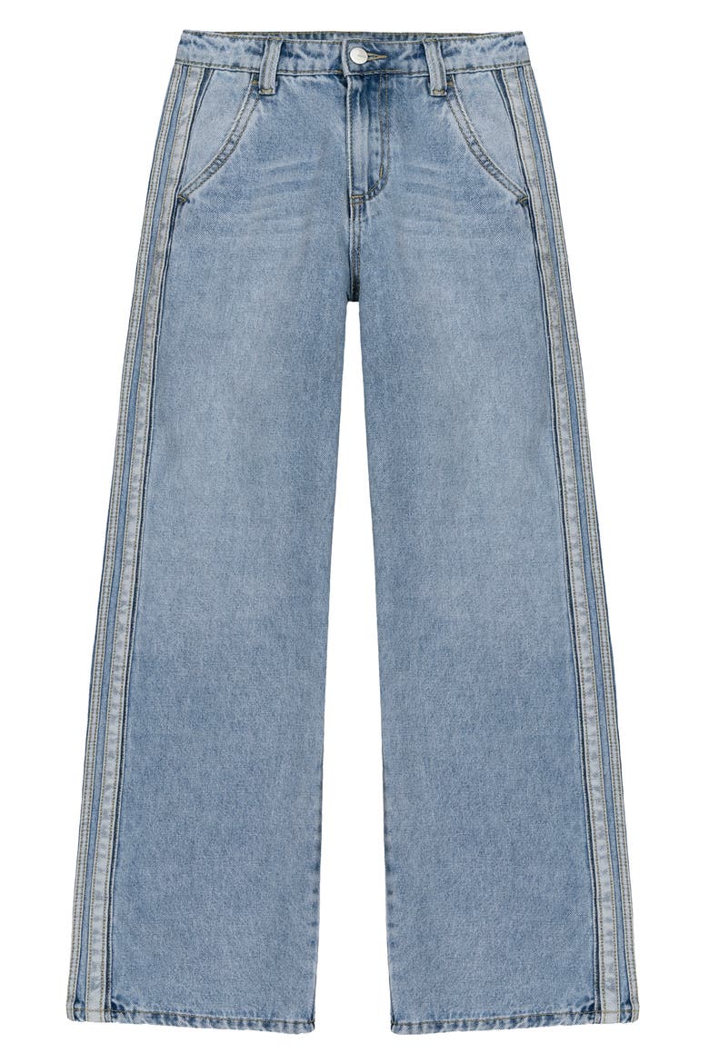 Kids' Kate Baggy High Waist Wide Leg Jeans, Main, color, LIGHT WASH