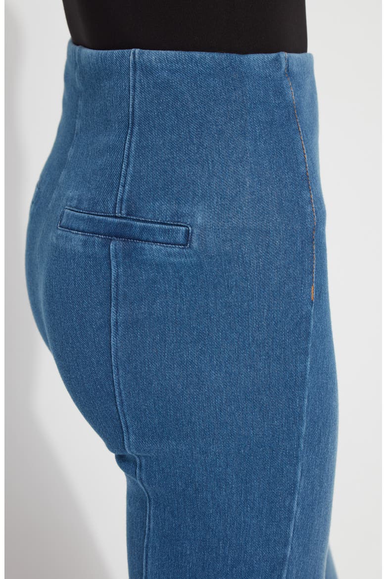 'Lyssentials Wide Leg Denim Trousers, Alternate, color, MIDWASH