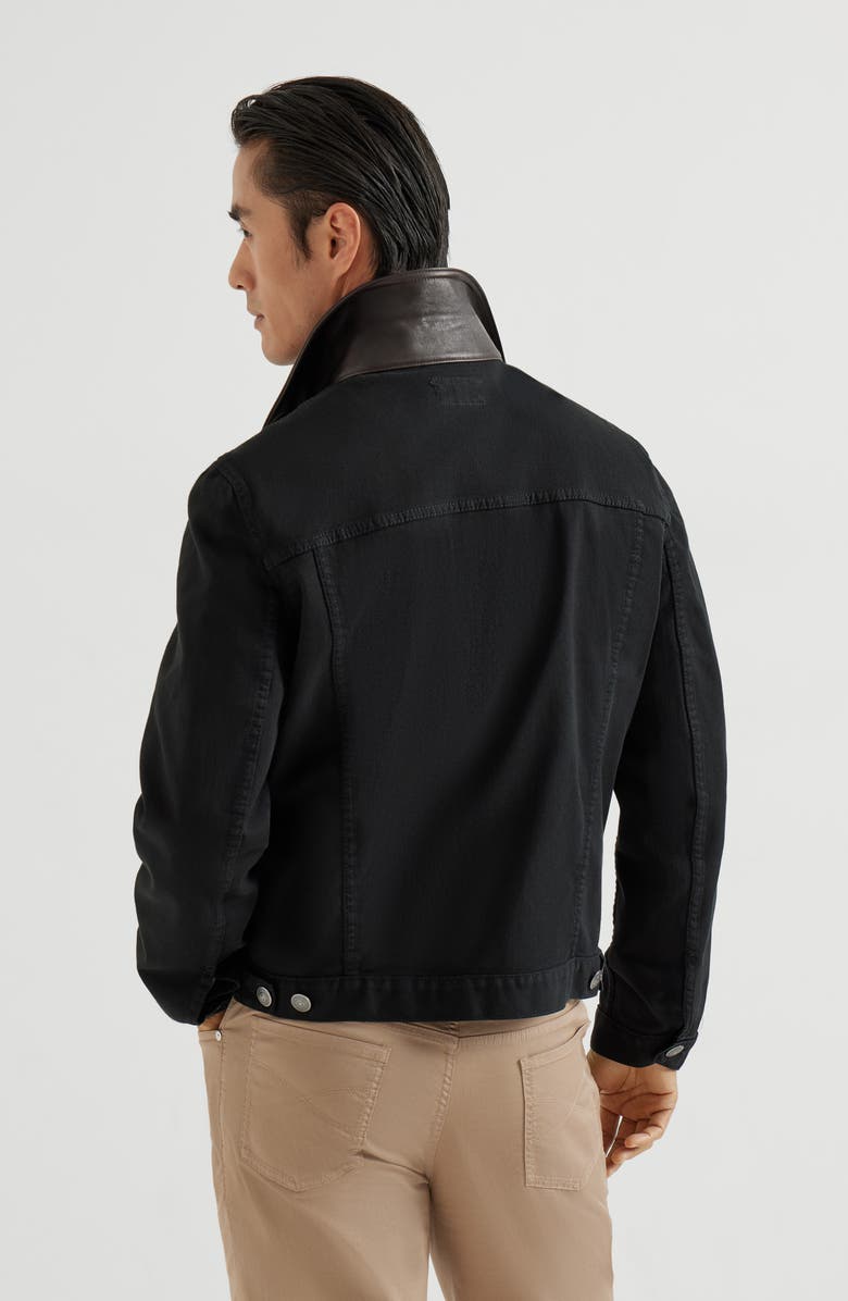 Brunello Cucinelli Garment-dyed outerwear jacket, Alternate, color, Black