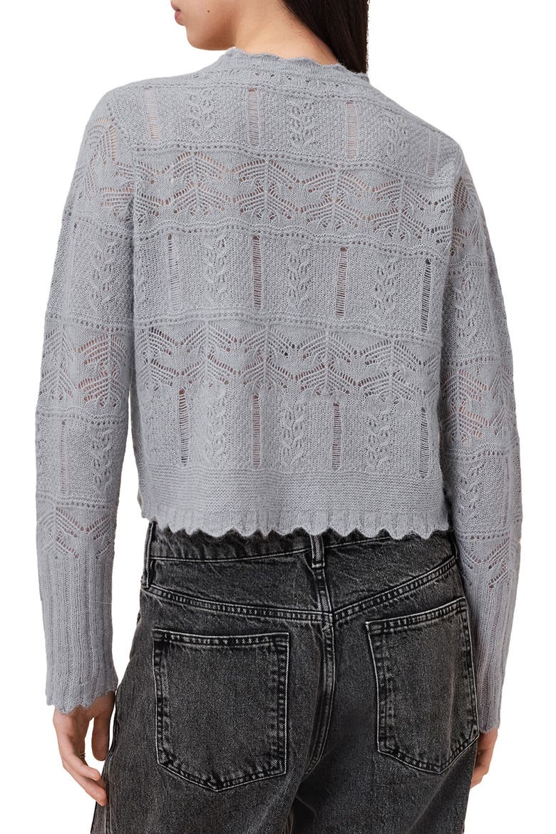 Vanessa Wool & Alpaca Blend Cardigan, Alternate, color, GREY