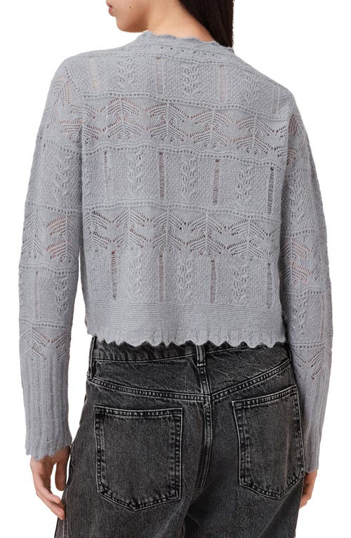 Allsaints Vanessa Wool & Alpaca Blend Cardigan In Gray