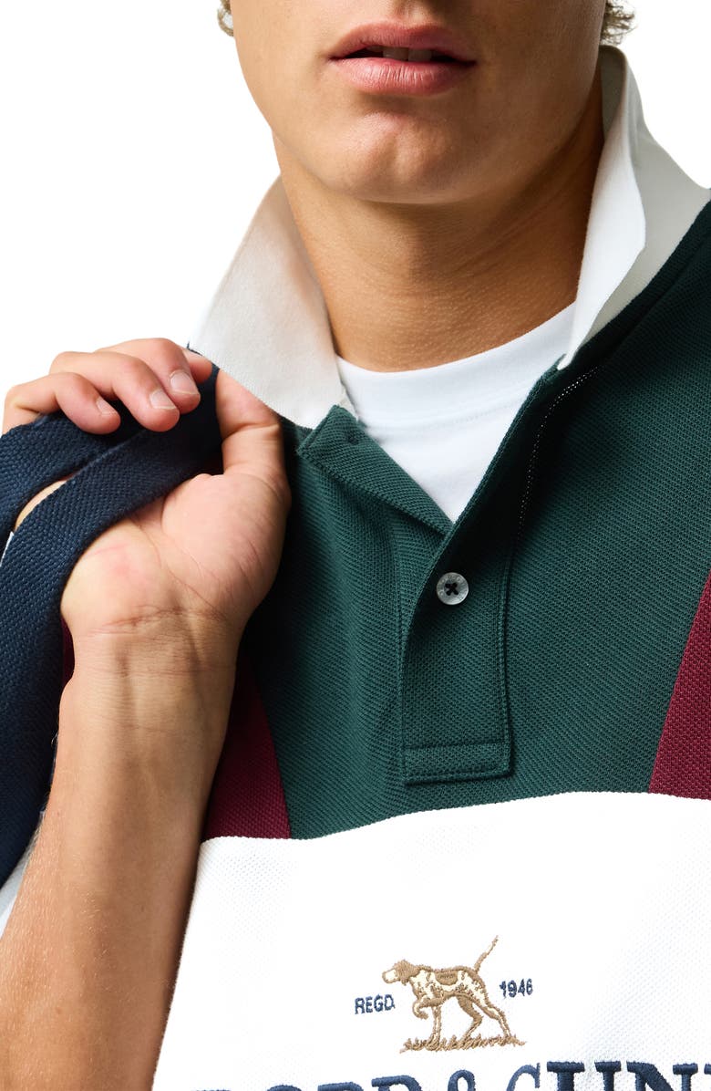 Rodd & Gunn Heathridge Original Fit Colorblock Cotton Piqué Polo, Alternate, color, Eclipse