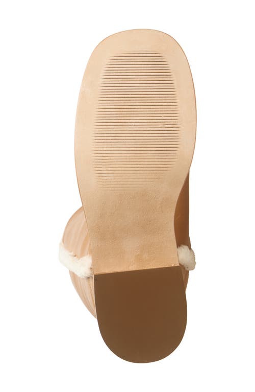 Shop Steve Madden Riggs Faux Shearling Lined Tall Boot In Banana Leather