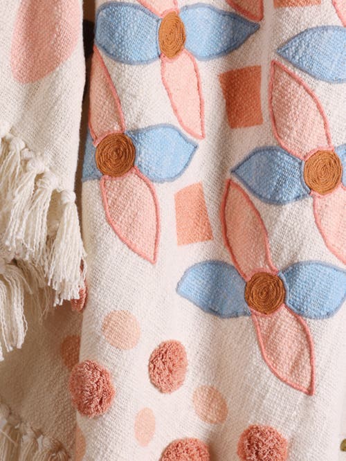 Gauri Kohli Joel Throw Blanket 50"x60" In Multi